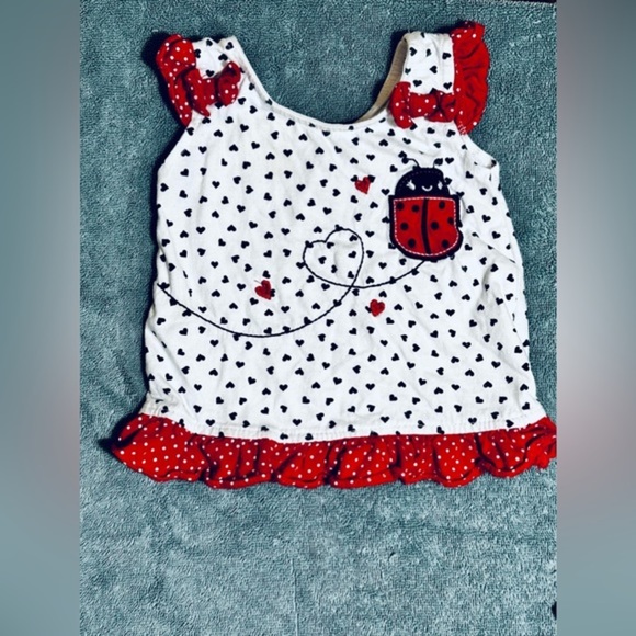 🔴6/$26🔴NWOT Infant Baby Girl Two Pairs Matching Outfit - Picture 2 of 4